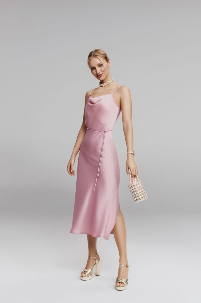 ροζ slip dress