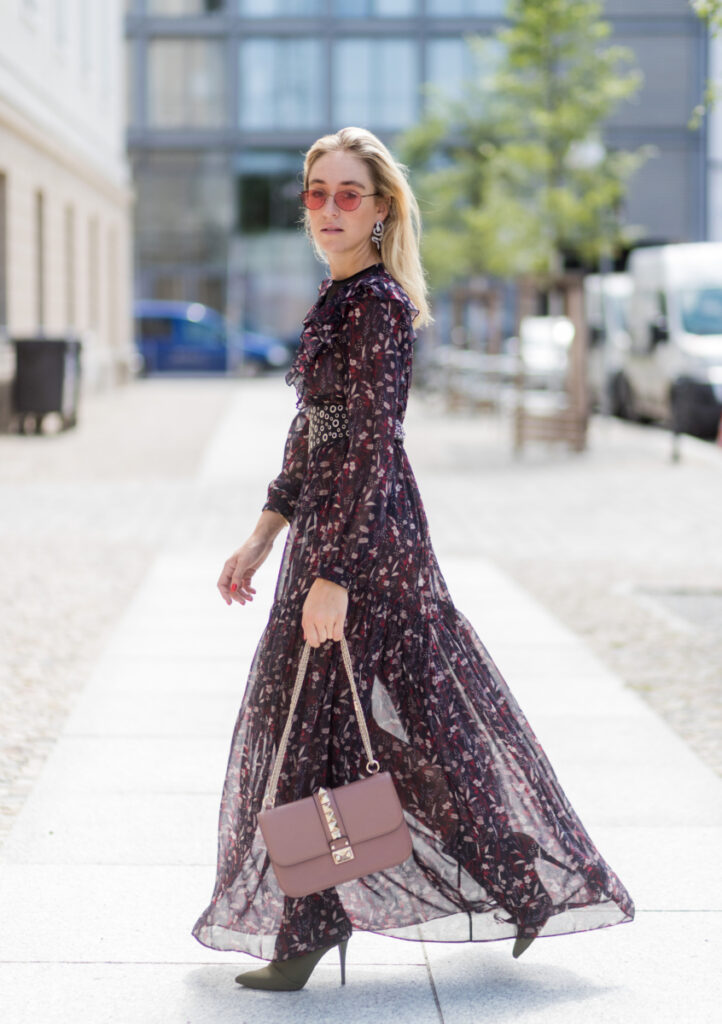 boho maxi φόρεμα με σχέδια