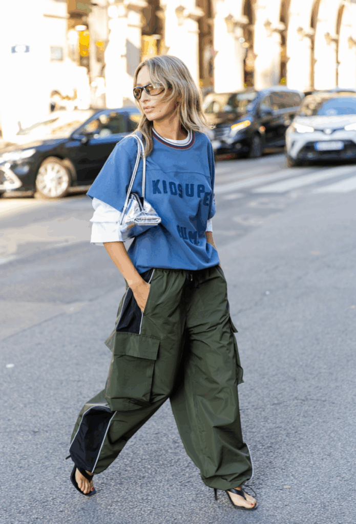 Μοντέρνα παντελόνια για το φθινόπωρο του 2025: φαρδιά παντελόνια τύπου cargo με τσέπες