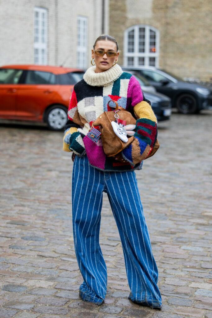 πολύχρωμο oversize ζιβάγκο