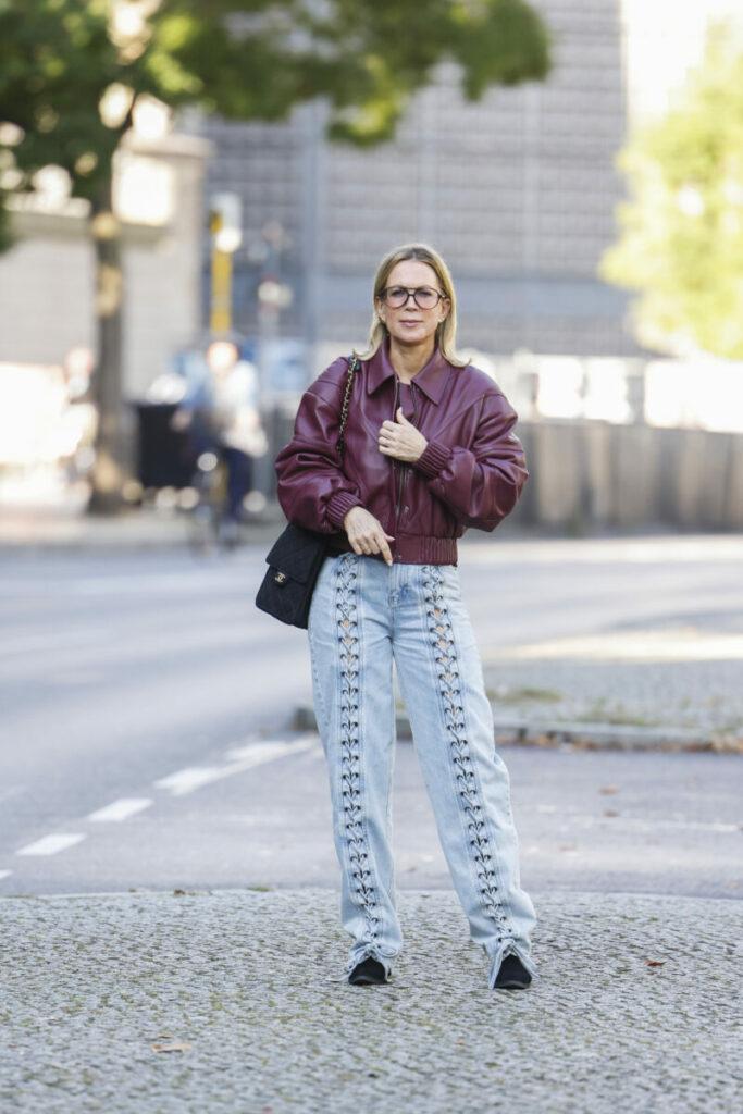 μοντέρνα τζιν φθινόπωρο-χειμώνας, με ραφές